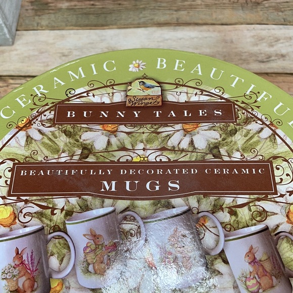 Set Of 4 Easter Ceramic Mugs Coffee/Cocoa Bar - Picture 10 of 14